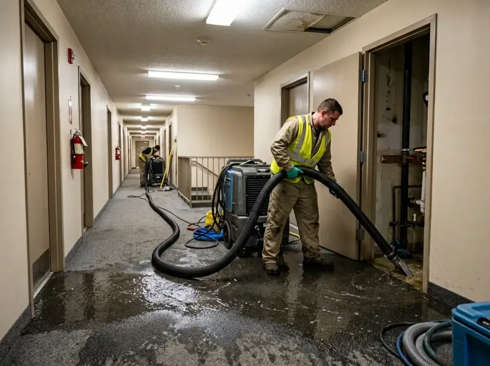multi-unit-apartment-hallway-f-005 — frequently asked questions, Emergency Burst Pipe Water Extraction & Removal in Perry He…